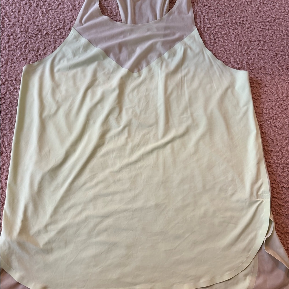 Athleta Pastel Green tank with Mesh Detail